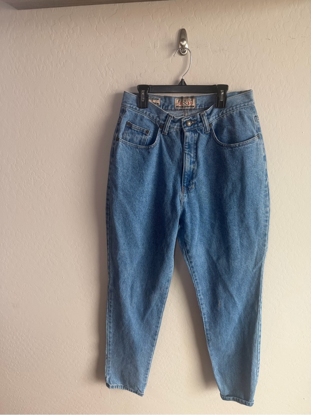 VTG Express High Rise Jeans Size 13/14 Mom Baggy Tapered Y2K 90s Streetwear